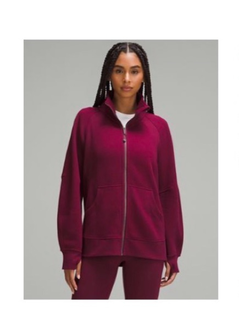 lululemon Scuba Oversized Funnel-Neck Full Zip Long